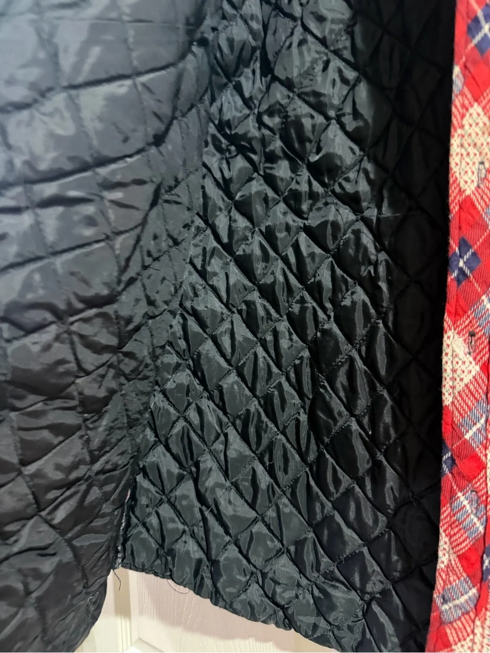 Northwest Territory Plaid Flannel Button-Up Shirt Pockets Men's Sz M Red Black
